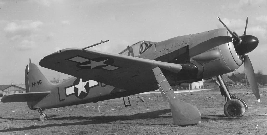 Captured Red Fw 190