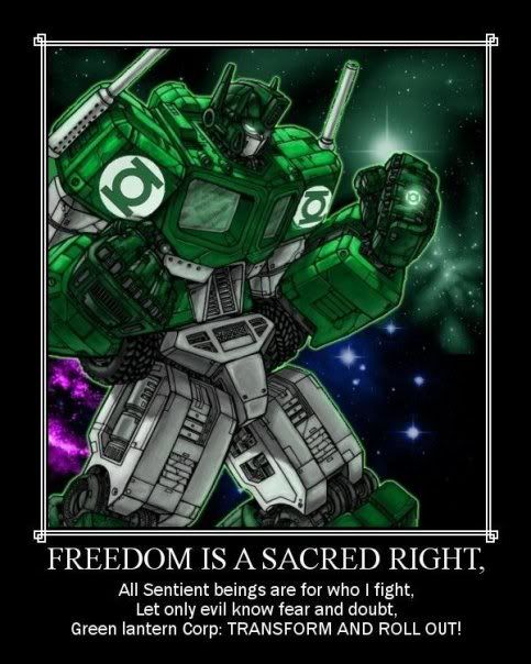 Green Lantern Optimus Prime Pictures, Images and Photos