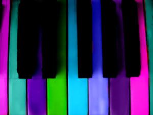 colorful piano keys Pictures, Images and Photos
