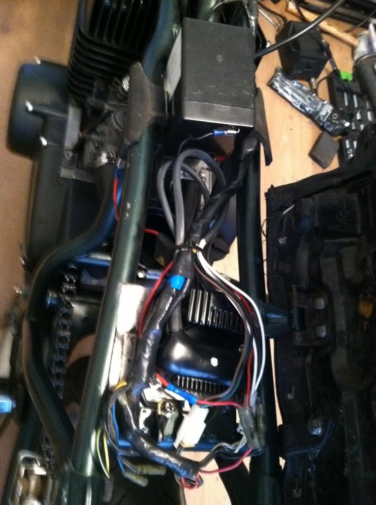 '73 Yamaha RD350, Start to Finish banshee wiring harness 