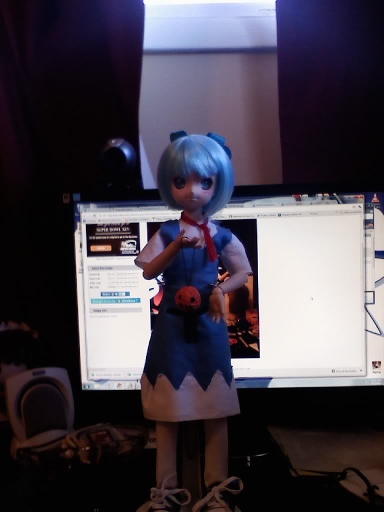 Cirno with a halloween doll