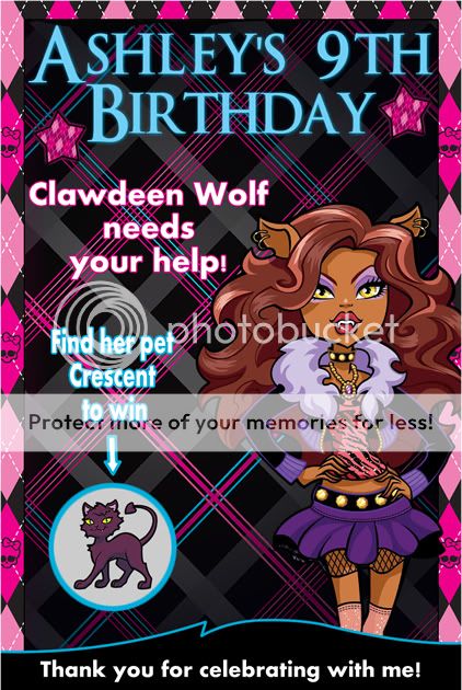   for more Monster High party favors, decorations and invitations